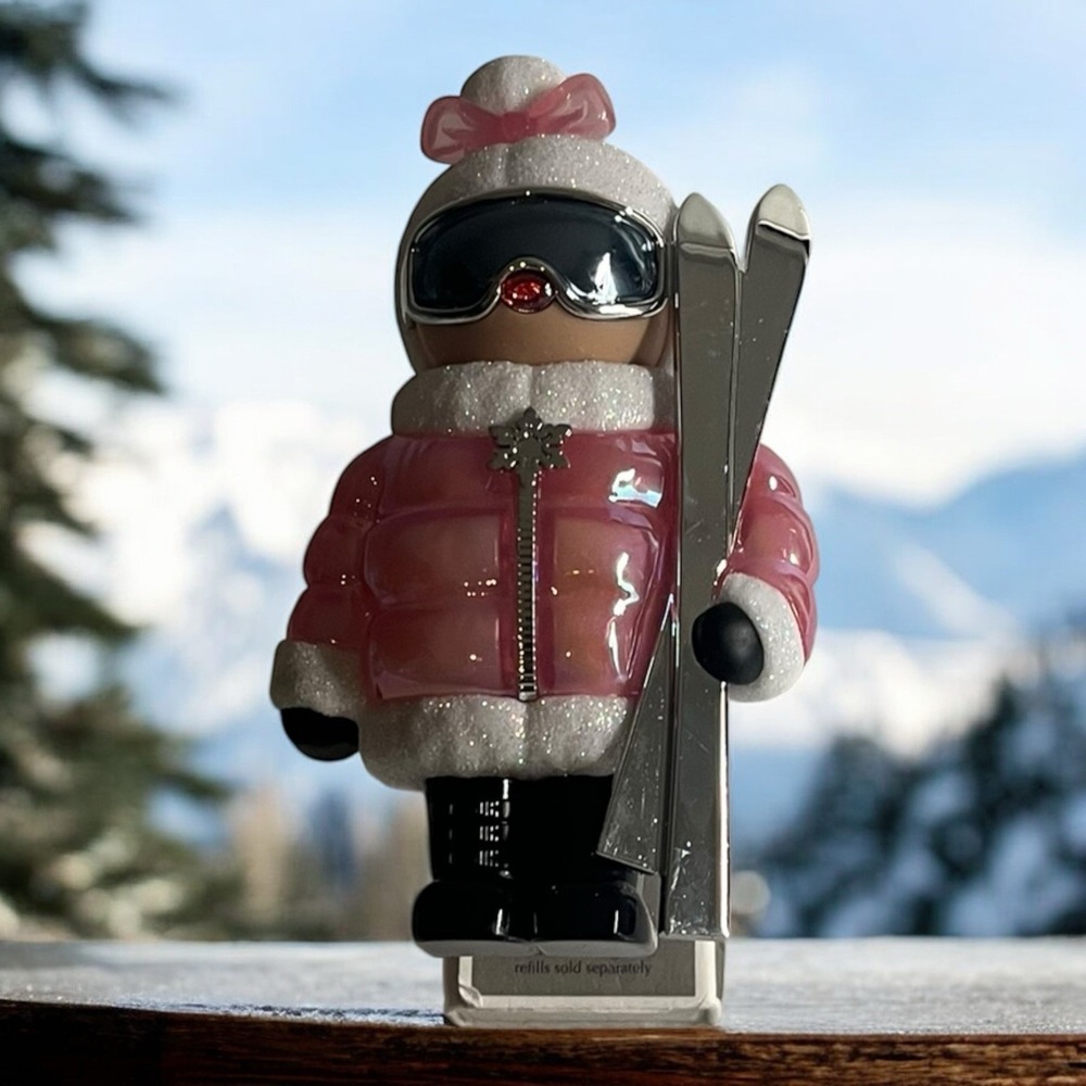 Bath & Body Works Wallflower Ski Mrs Claus Pink  Plug Christmas Holiday